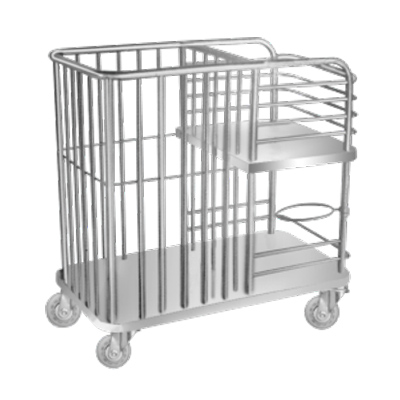 上海躍進醫(yī)用不銹鋼床鋪護理車送物車